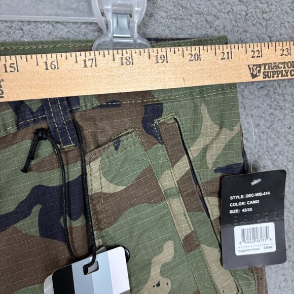 Decibel Men's Camo Rip Stop Stretch Pants Distressed Straight Leg 42W X 35L NWTs - Picture 10 of 11